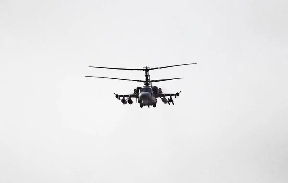 Russia says its Ka-52M helicopter destroyed Ukrainian troops