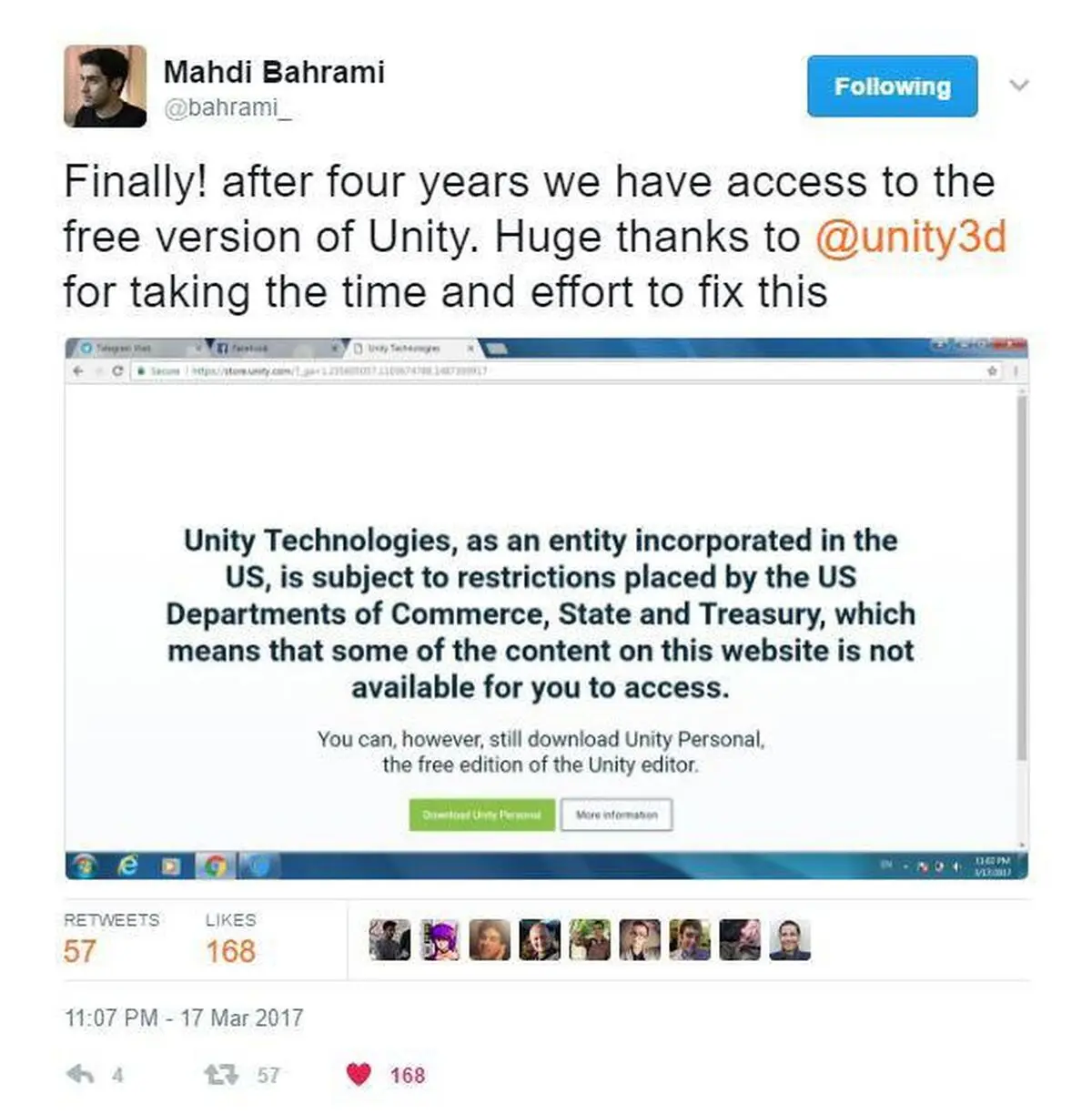 تحریم Unity  برای کاربران ایرانی کاهش یافت/ برجام به کمک صنعت بازی‌سازی آمد