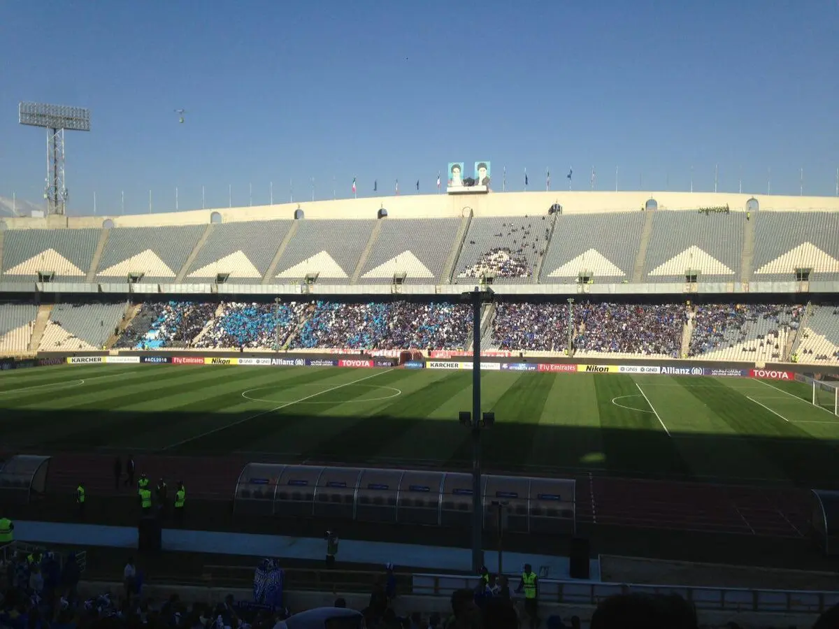 حاشیه بازی استقلال - الریان/ آزمایش طرح موزاییکی و بازدید ناظران AFC (عکس)