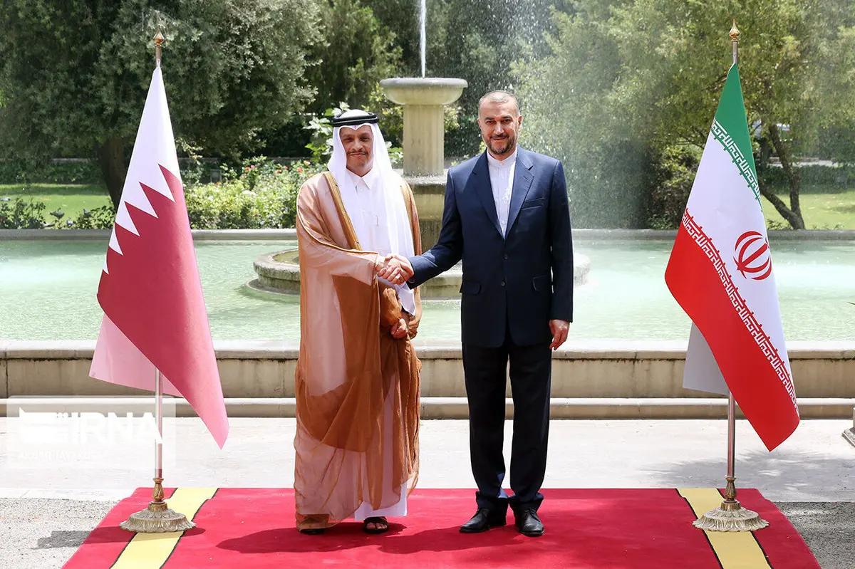 Iranian, Qatari FMs discuss JCPOA on phone