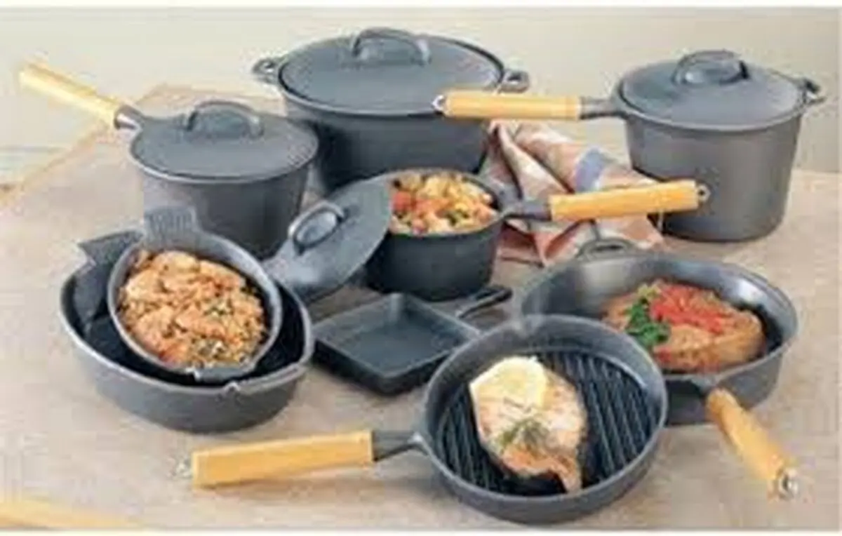 نحوه تمیز کردن ظروف چدنی