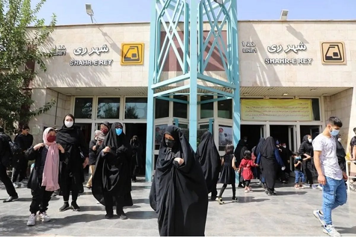 خدماترسانی متروی تهران به شرکتکنندگان در پیادهروی جاماندگان اربعین