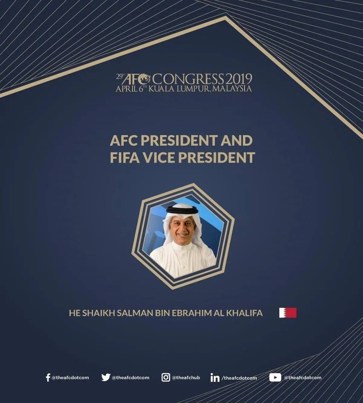 شیخ‌ سلمان در ریاست AFC ابقا شد 