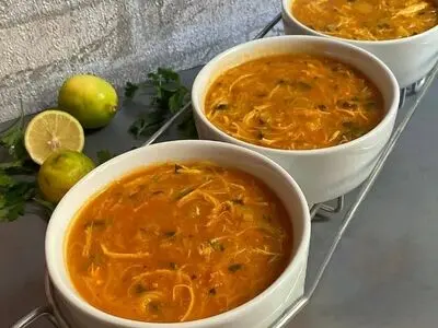 طرز تهیه سوپ شیر، سوپ رشته و سوپ جو پرک رستورانی با مرغ