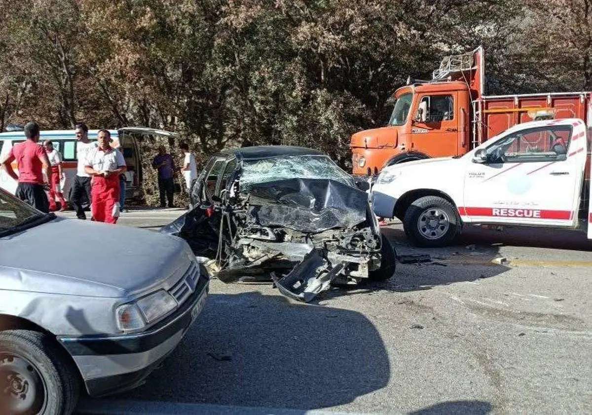 یک کشته و ۷ مصدوم در تصادف دو دستگاه پراید در جاده پارک ملی گلستان
