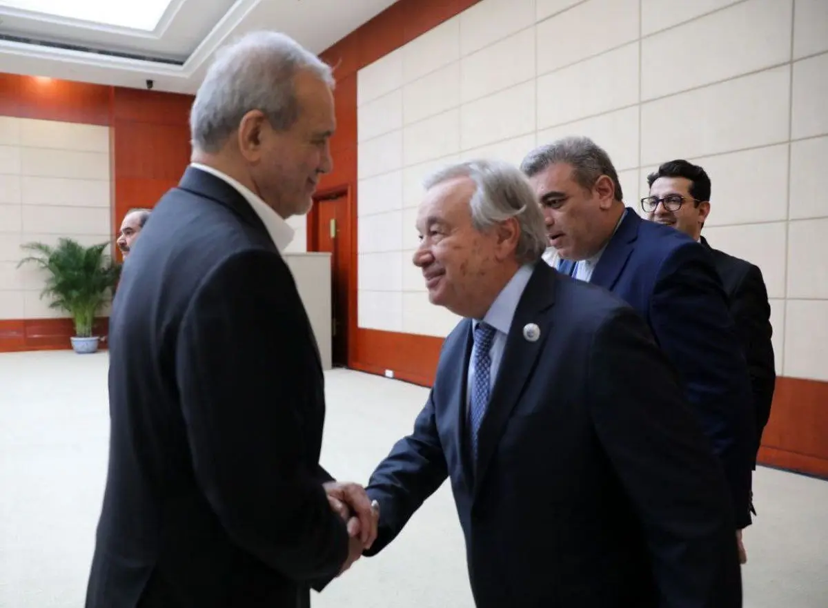 پزشکیان با دبیرکل سازمان ملل دیدار کرد
