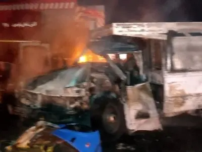 مرگ راننده میان شعله‌های آتش بر اثر تصادف