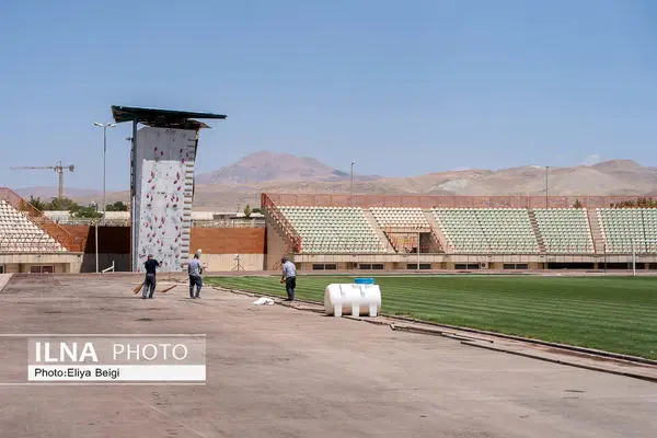 آماده سازی ورزشگاه سردار آزادگان قزوین برای میزبانی لیگ برتر