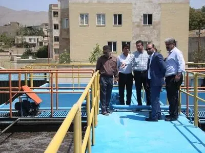 بازدید مدیران شهری همدان از چهارمین تصفیه‌خانه فاضلاب محلی کرج