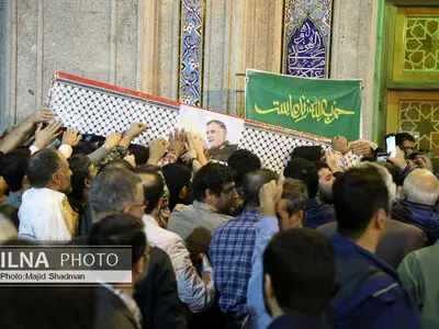 تشییع پیکر شهید نیلفروشان در مشهد