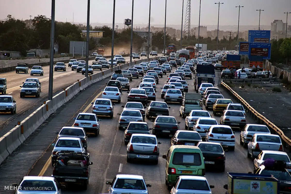 آخرین وضعیت ترافیکی بزرگراه‌های تهران