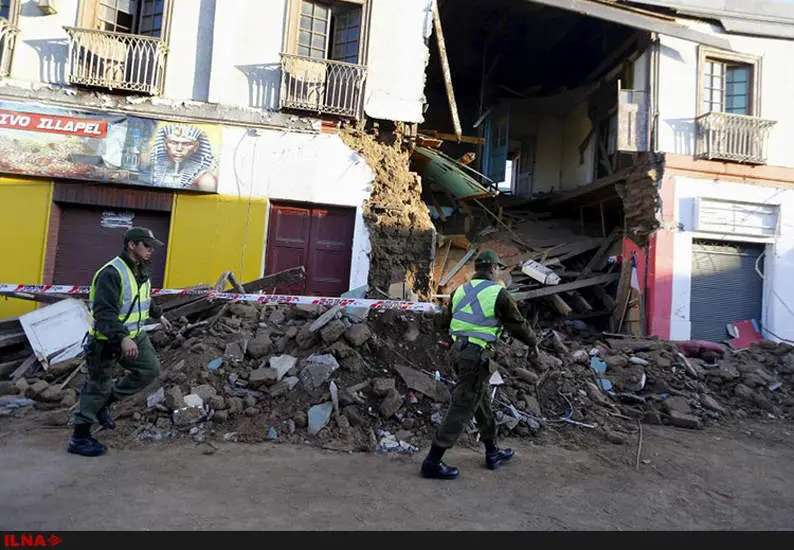خسارت های زلزله 8.3 ریشتری شیلی