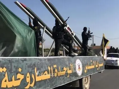 رژه نظامی گروهان‌های قدس به مناسبت پیروزی در جنگ ۱۱ روزه