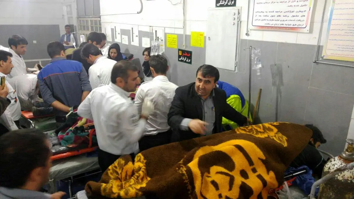 افزایش تعداد مجروحین ایوان به ۲۳ نفر