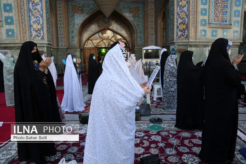  اقامه نماز عید فطر در امام زاده صالح