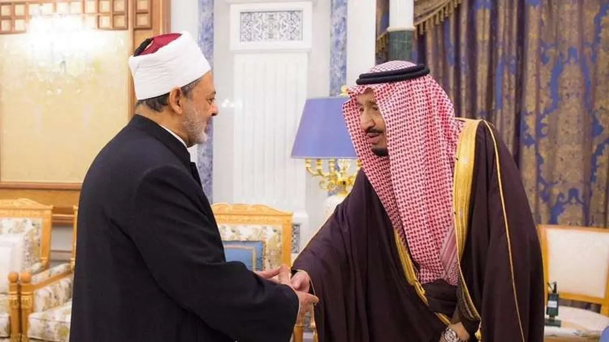 دیدار ملک سلمان با رئیس الازهر مصر
