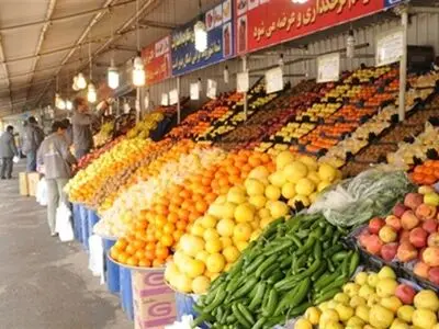 نرخ میوه و صیفی جات پر مصرف شب عید
