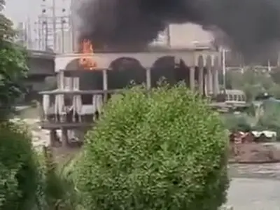 یک رستوران در اهواز دچار حریق شد + فیلم