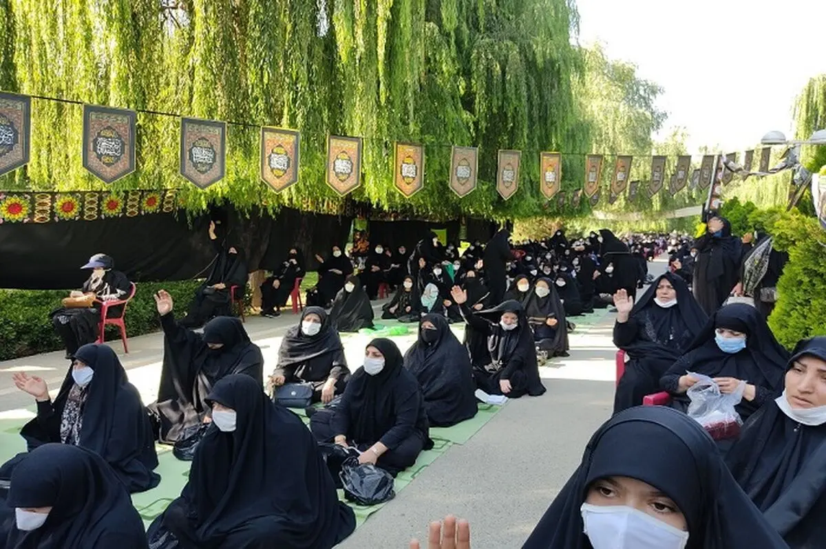 حضور بیش از ۵۴ هزار زن در مراسم‌های عزاداری در بوستان‌های بانوان تهران