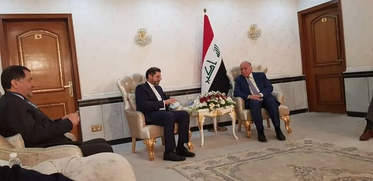 سخنگوی وزارت امور خارجه با وزیر خارجه عراق دیدار کرد