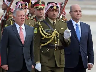 دیدار عبدالله دوم با برهم صالح/ لودریان نیز وارد بغداد شد
