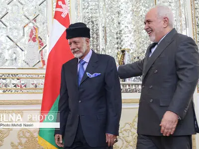 دیدار یوسف بن علوی وزیر خارجه عمان با همتای ایرانی خود