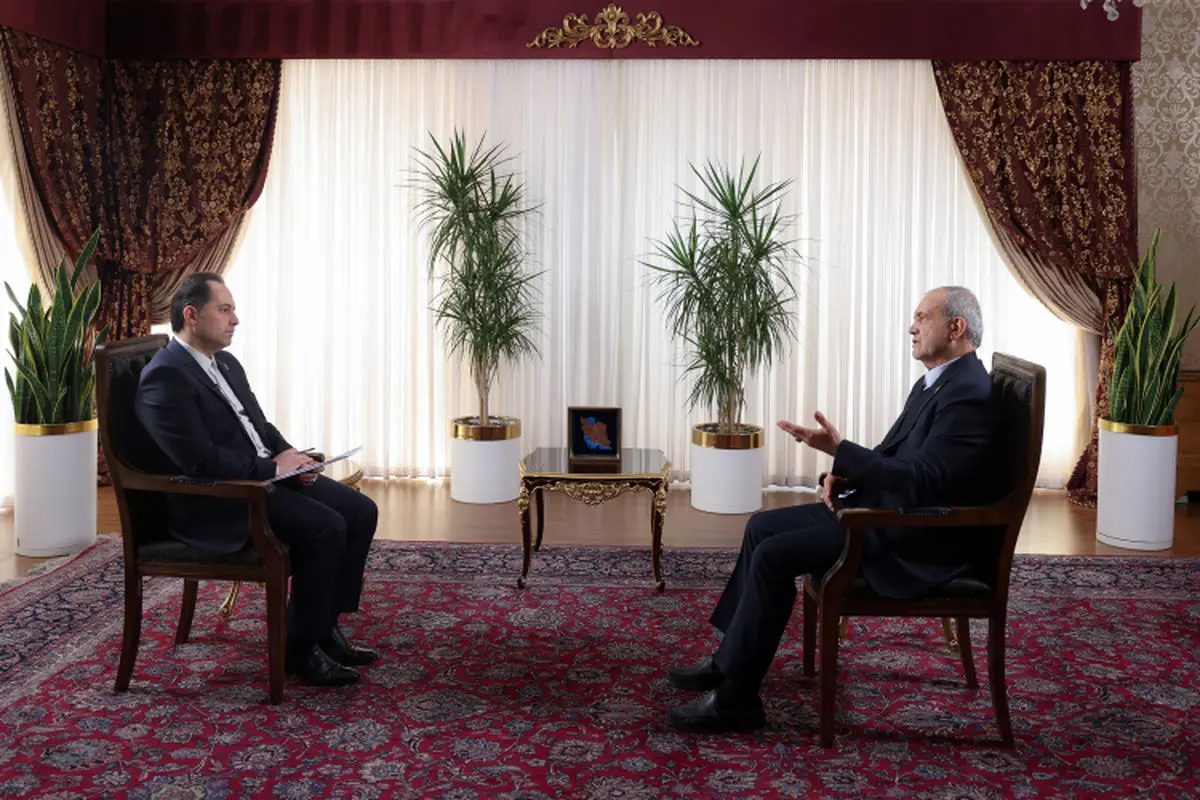 بزشكيان: مخطط اميركي صهيوني وراء اعمال الشغب واثارة الفوضى في البلاد