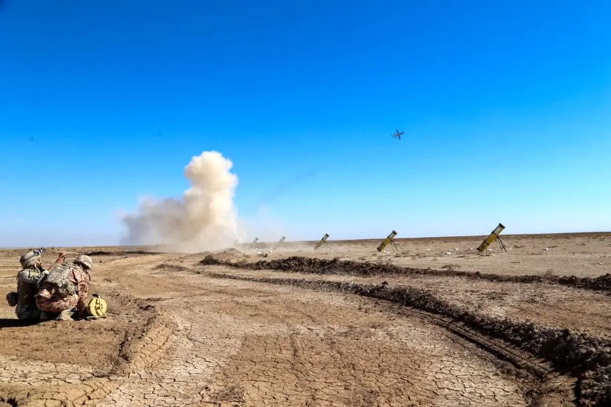 مانور پهپادی یگان سجیل در حضور فرمانده کل سپاه
