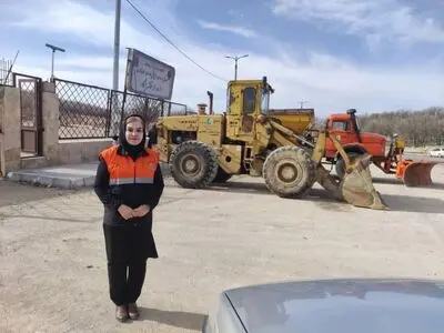 انتصاب یک بانو بعنوان رییس راهداری یک شهرستان در فارس