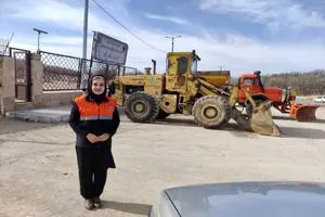 انتصاب یک بانو بعنوان رییس راهداری یک شهرستان در فارس