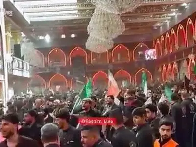 پرچم ایران در رکضه طویریج + فیلم