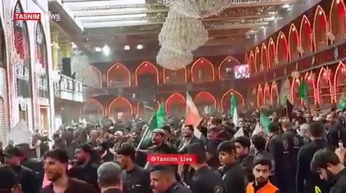 پرچم ایران در رکضه طویریج + فیلم
