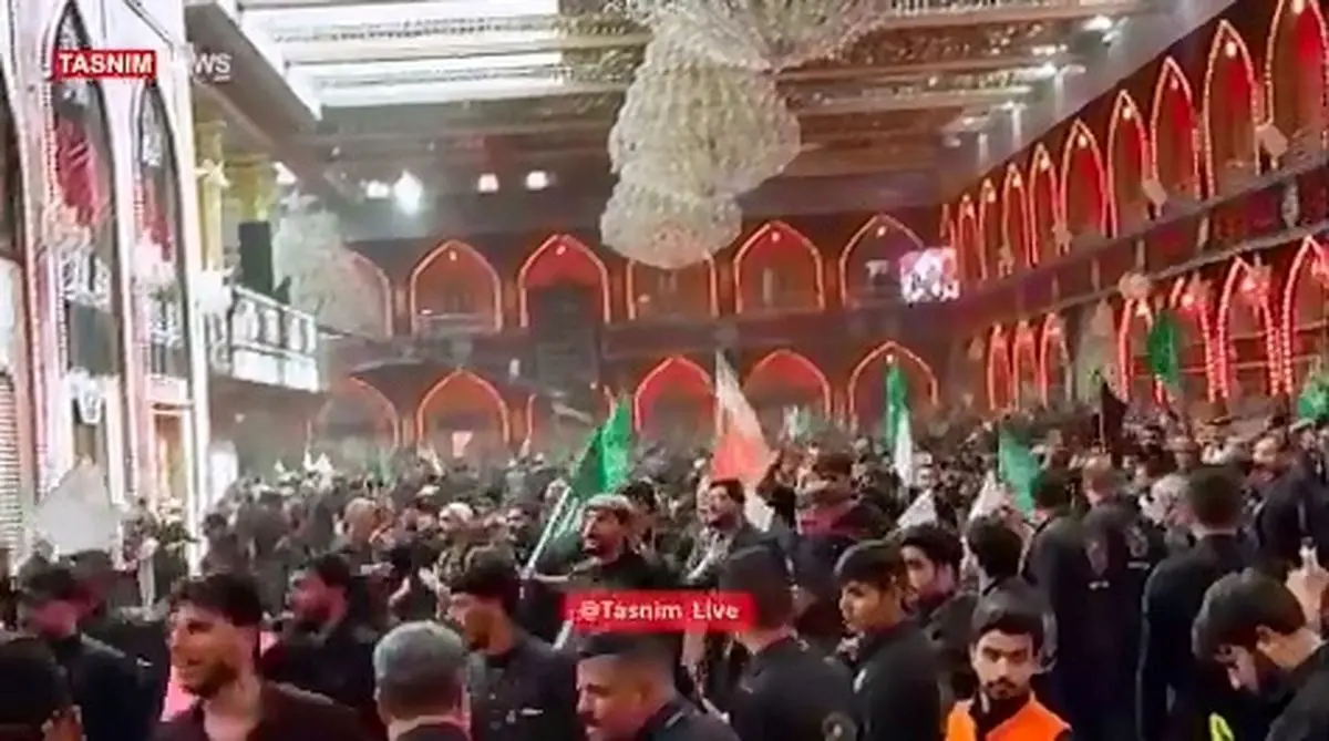 پرچم ایران در رکضه طویریج + فیلم
