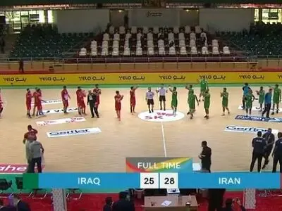 تیم ملی هندبال ایران 28 - تیم ملی هندبال عراق 25؛ پیروزی دشوار یوزها در گام نخست مرحله حذفی
