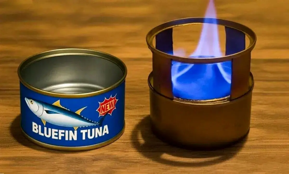 آموزش ساخت شمع اضطراری با قوطی تن ماهی در زمان قطعی برق