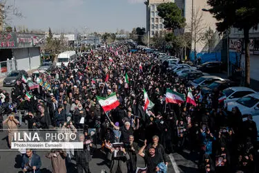 راهپیمایی مردم تهران در اعلام انزجار از جنایات آمریکا و رژیم صهیونیستی