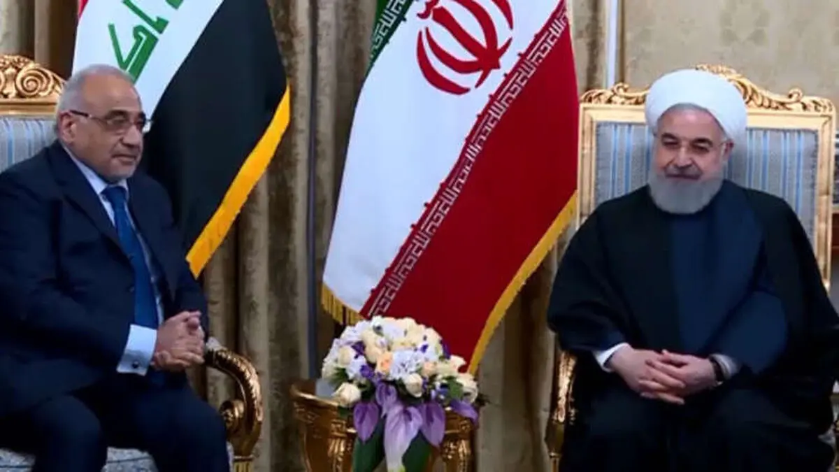 روحانی وعبد المهدی یؤکدان على ضرورة تعزیز علاقات بلادهما الثنائیة
