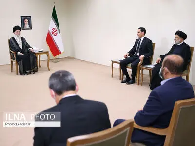 دیدار رئیس‌جمهوری ترکمنستان و هیئت همراه با رهبر انقلاب