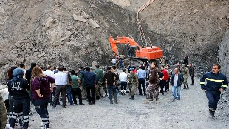 ریزش یک معدن در شرق ترکیه