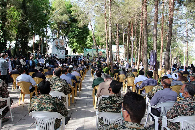 مراسم ترحیم سردار محمد حجازی در گلستان شهدای اصفهان برگزار شد