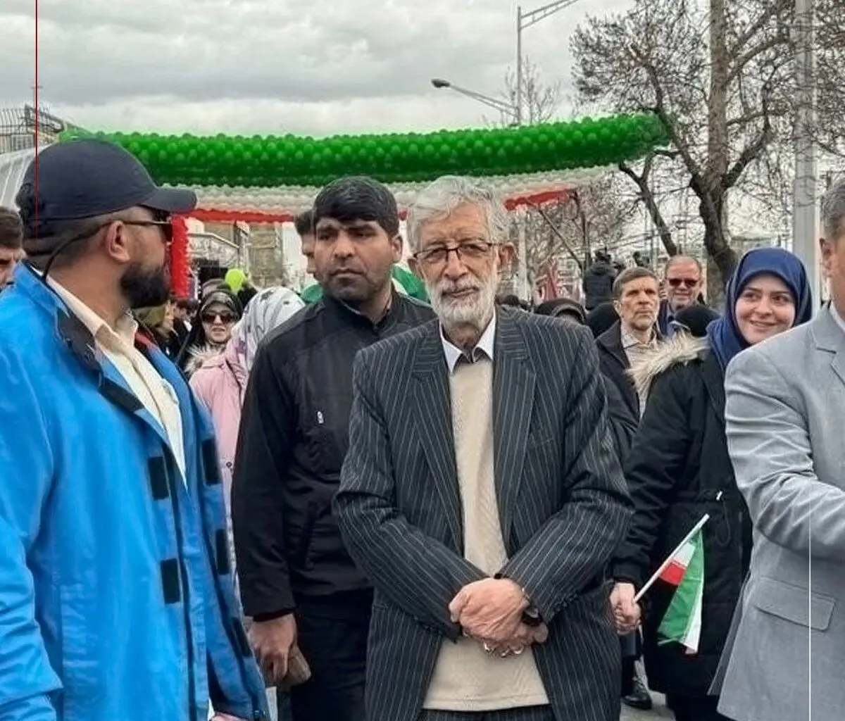 حضور حداد عادل در راهپیمایی ۲۲ بهمن
