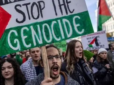 تجمع فعالان حامی فلسطین در لندن 