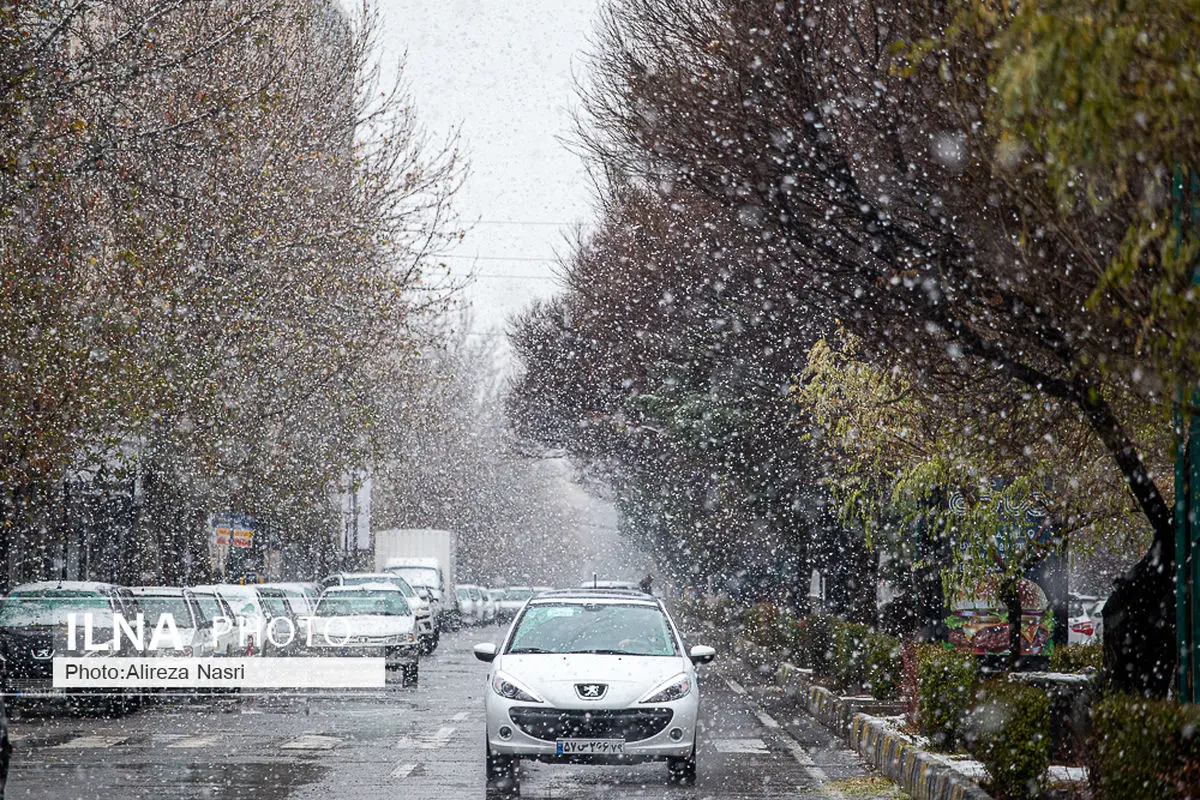 بارش برف و باران در جاده‌های ۶ استان