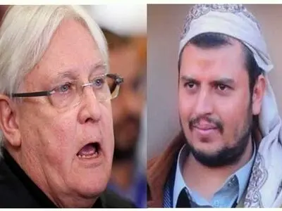 گریفیتس با رهبر انصارالله یمن دیدار کرد