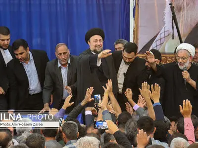 سید حسن خمینی در آیین سالگرد امام خمینی(ره) در روستای خیارج قزوین