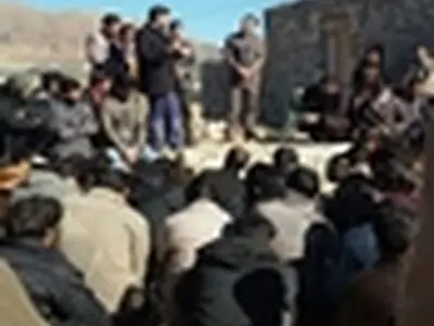 اعتصاب کارگران معدن کوشک بافق به روایت تصویر