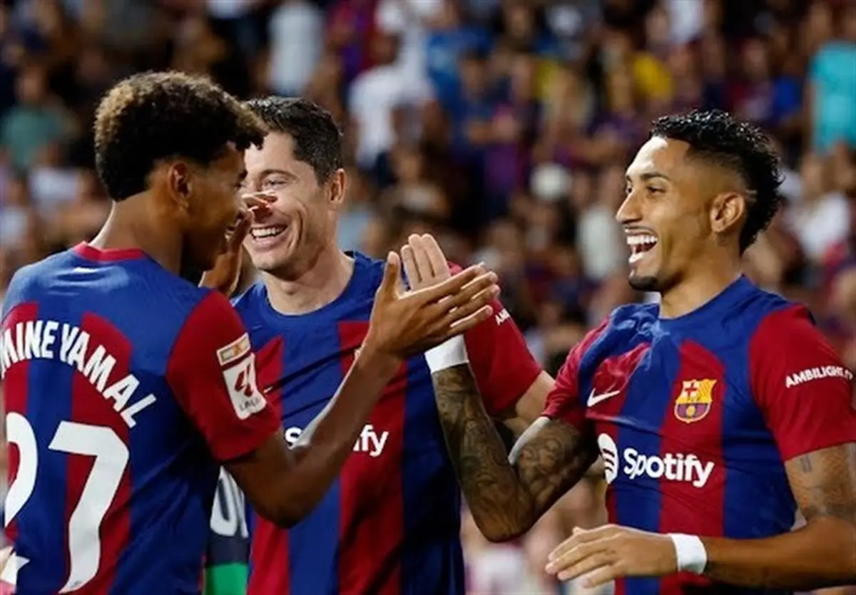 ویدیو: گل اول بارسلونا به رئال مادرید توسط لواندوفسکی