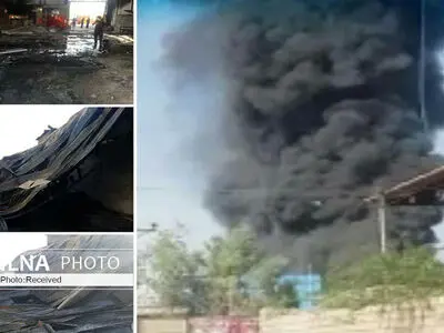 کارخانه ساخت یونولیت دزفول در آتش سوخت