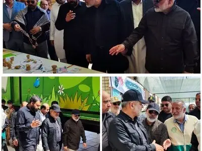 بازدید وزیر کشور از نحوه خدمات رسانی به زائرین اربعین حسینی در میرجاوه