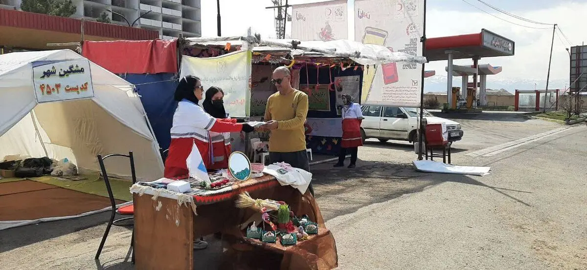 ارائه خدمات بشردوستانه به 5432  مسافر در ایستگاه‌های هلال احمر